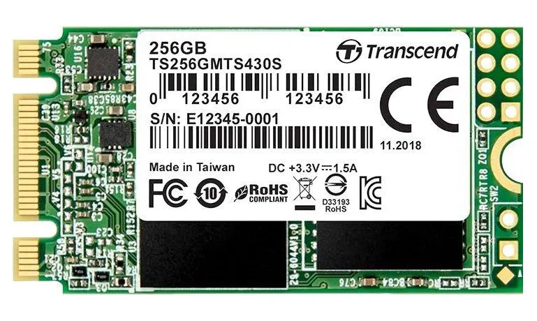 SSD накопитель 256GB Transcend TS256GMTS430S M2