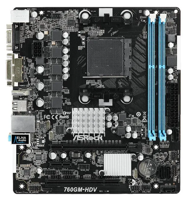 Материнская плата ASRock 760GM-HDV