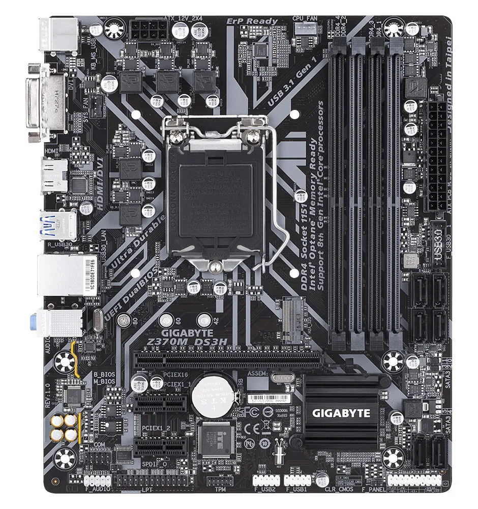 Материнская плата GIGABYTE Z370M DS3H 1.0 GAZ37MS3H-00-G