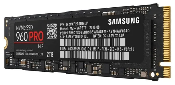 SSD накопитель 2 TB Samsung 960 PRO MZ-V6P2T0BW