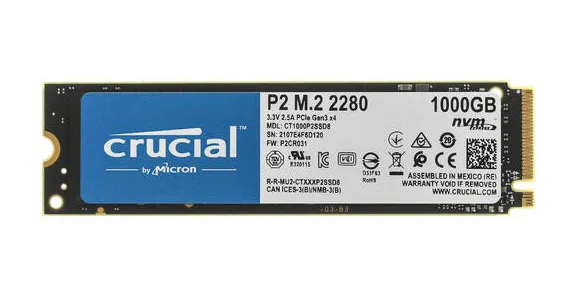 SSD накопитель 1TB Crucial P2 CT1000P2SSD8