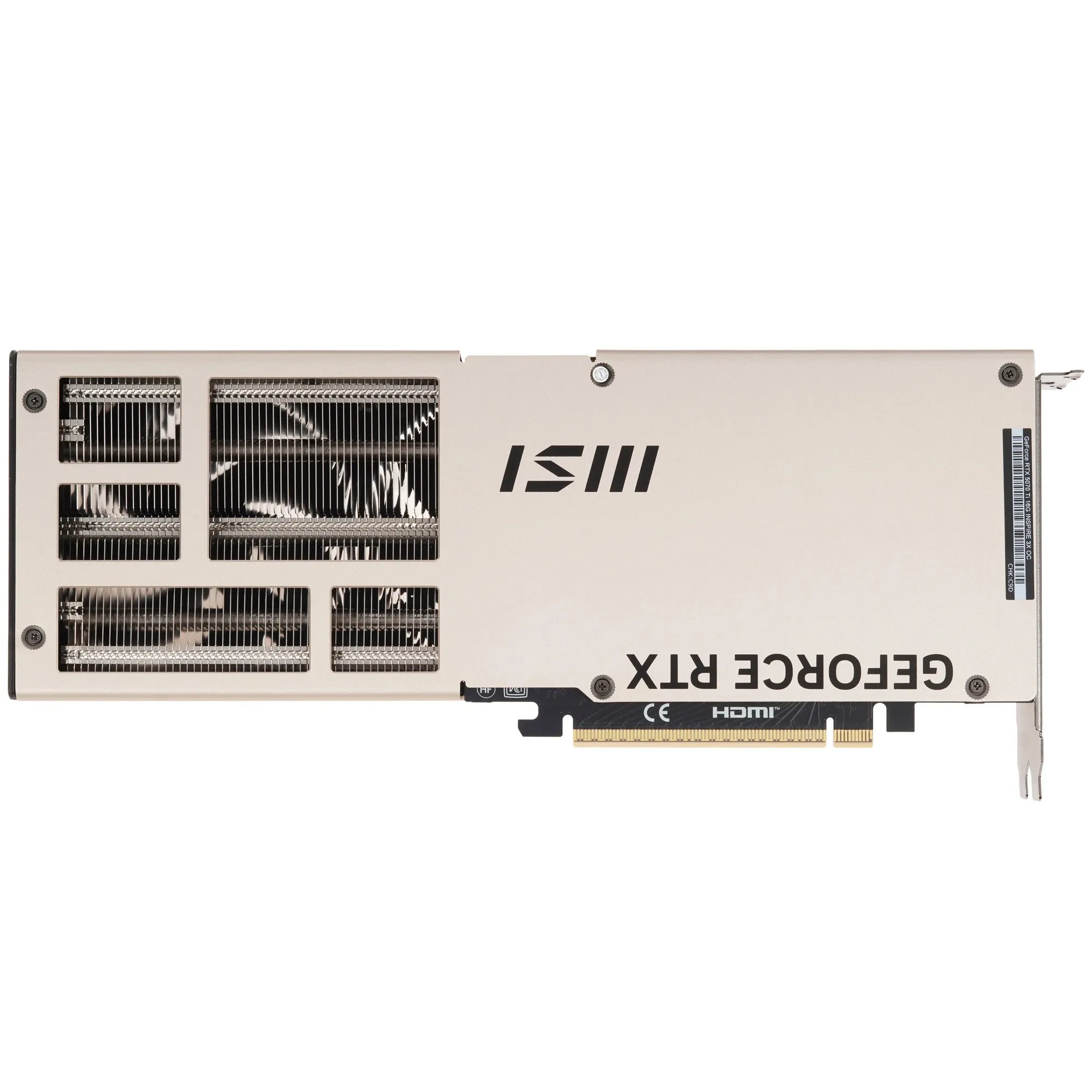 Видеокарта 16Gb MSI RTX 5070 Ti 16G INSPIRE 3X OC