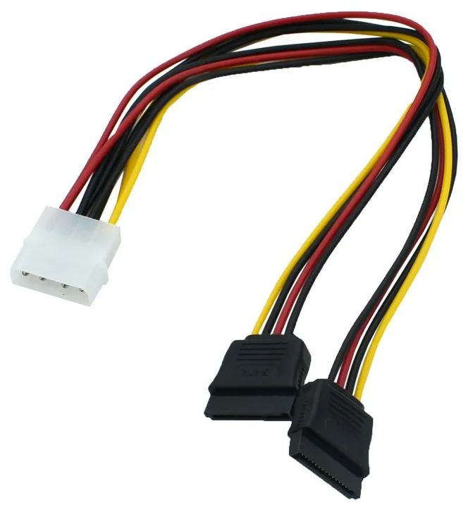 Конвертер Molex 4pin-2 x Sata power 0.3M