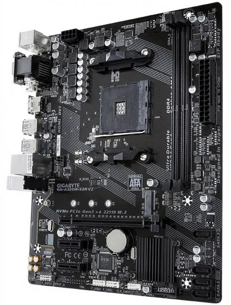 Материнская плата Gigabyte GA-A320M-S2H 1.2 GAA32MS2H-00-G12