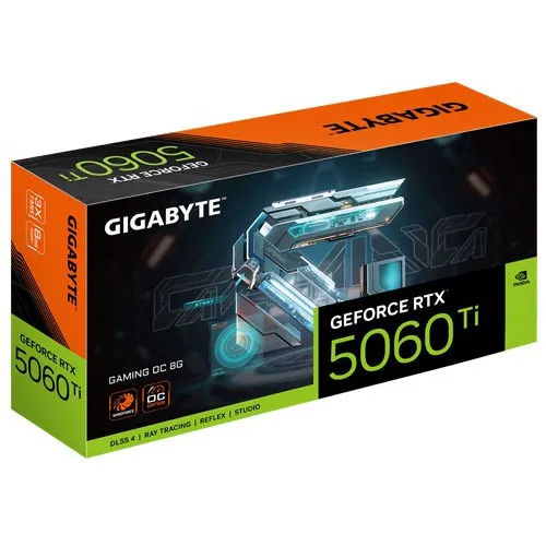 Видеокарта 8 GB Gigabyte RTX 5060 Ti GAMING OC GV-N506TGAMING OC-8GD