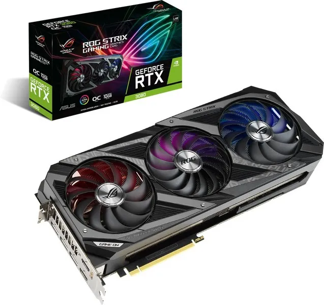 Видеокарта 10GB ASUS RTX3080 OC ROG-STRIX-RTX3080-O10G-V2-GAMING