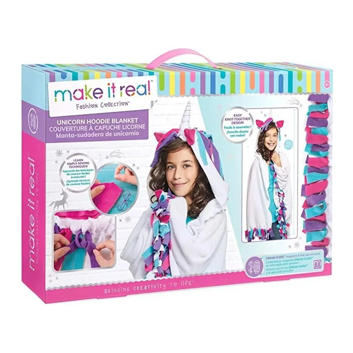 Набор для творчества Make It Real Накидка Единорог Unicorn Hoodie Blanket