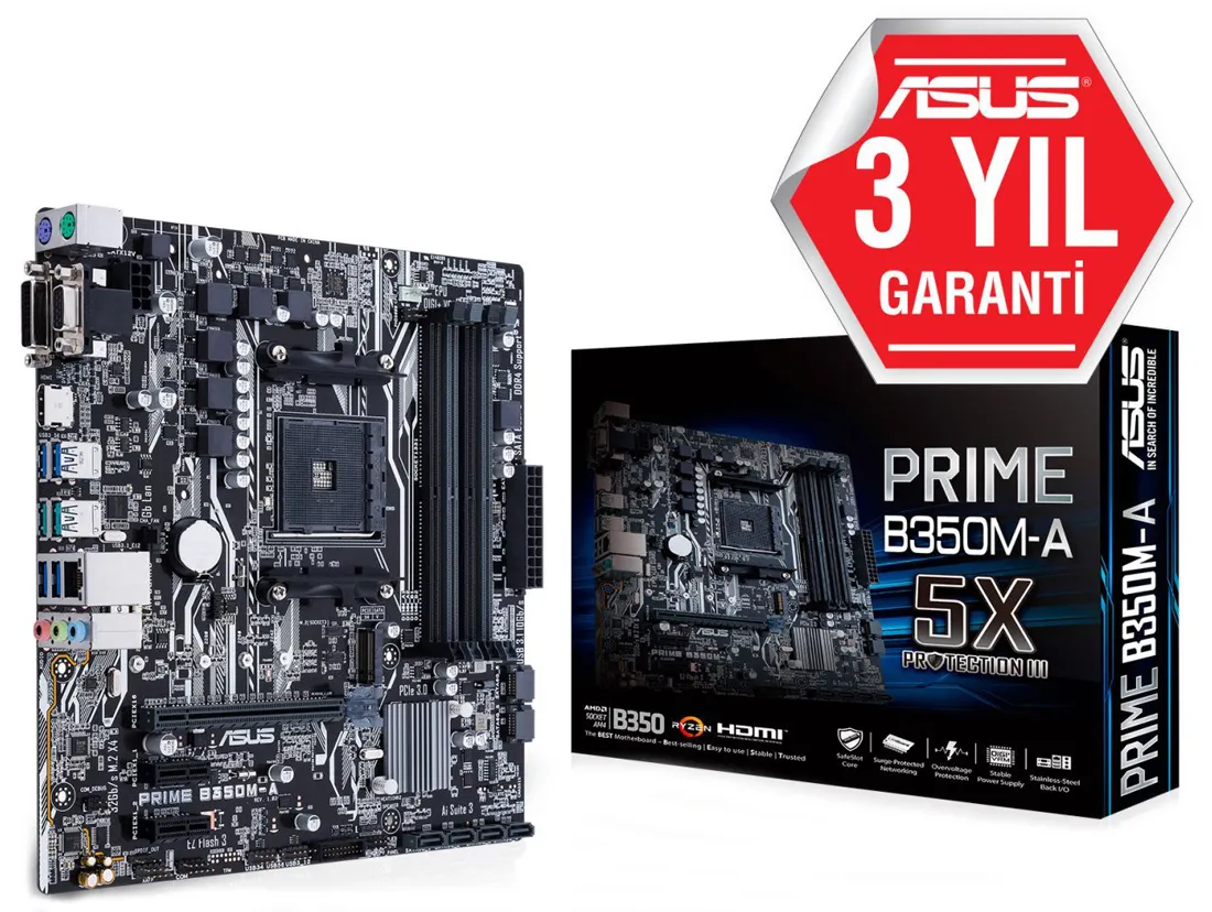 Материнская плата Asus PRIME B350M-A