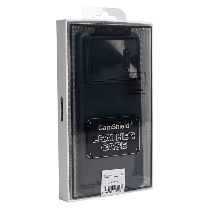 Чехол для телефона NILLKIN для Xiaomi 13 Pro CLCS-03 CamShield Leather Case S Чёрный