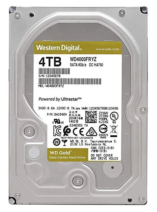 Жесткий диск 4Tb WD GOLD WD4003FRYZ