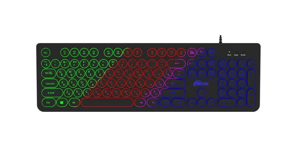 Клавиатура проводная RITMIX RKB-215BL GAMING Black
