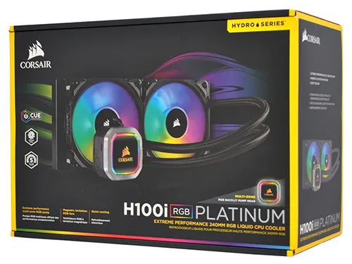 Водяное охлаждение Corsair H100i RGB Platinum CW-9060039-WW