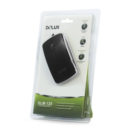 Компьютерная мышь Delux DLM-125OUB