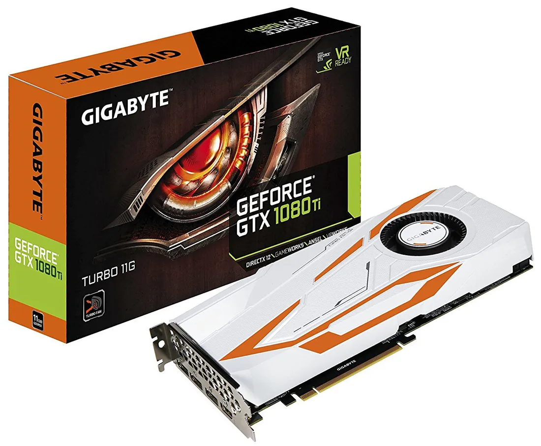Видеокарта GIGABYTE 11GB GTX1080TI GV-N108TTURBO-11GD