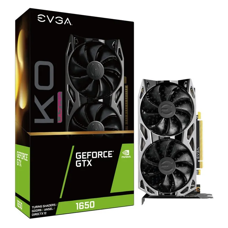 Видеокарта 4 GB EVGA GTX 1650 KO ULTRA 04G-P4-1457-KR