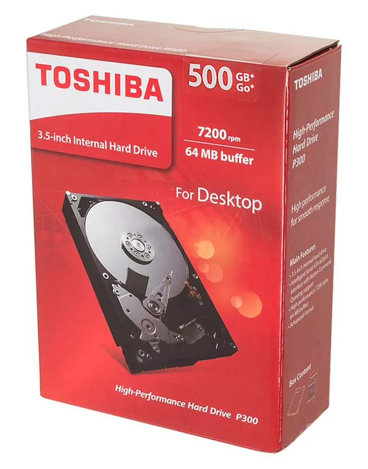 Жесткий диск 500 GB Toshiba P300 HDWD105UZSVA