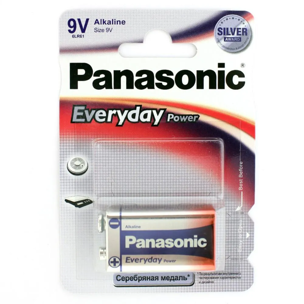 Батарейка щелочная PANASONIC Every Day Power крона/1B