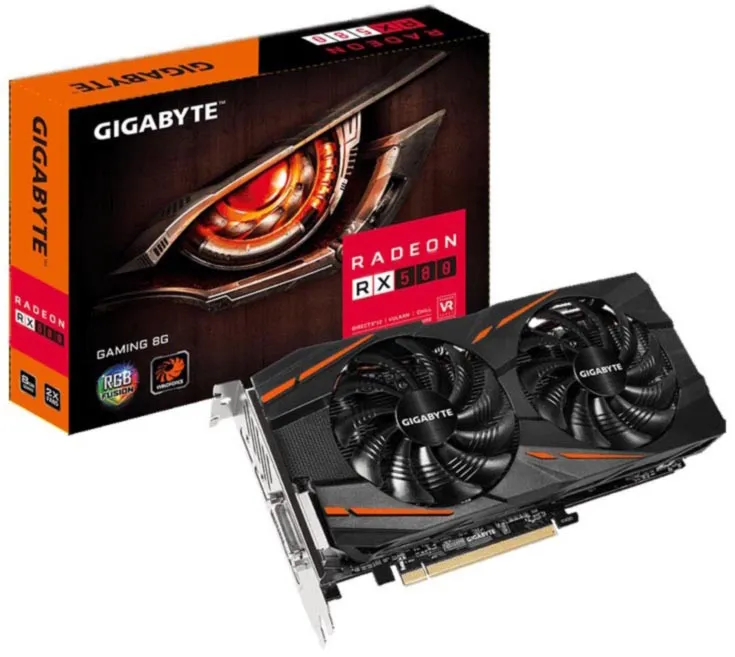 Видеокарта 8 GB Gigabyte AMD RX 580 GV-RX580GAMING-8GD
