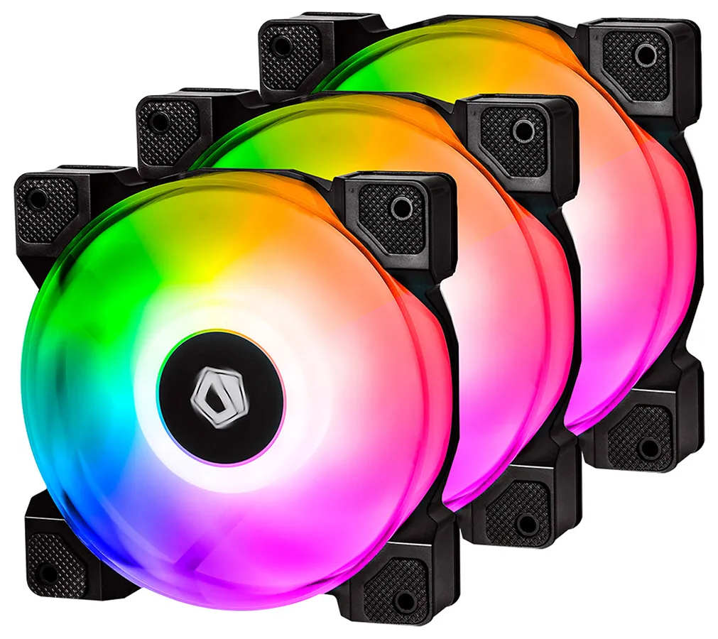 Кулер для корпуса комплект ID-Cooling DF-12025-ARGB TRIO