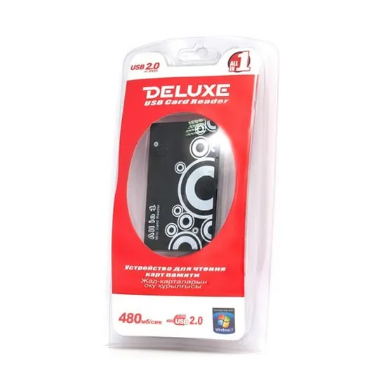 Картридер Deluxe DCR001BK All in 1