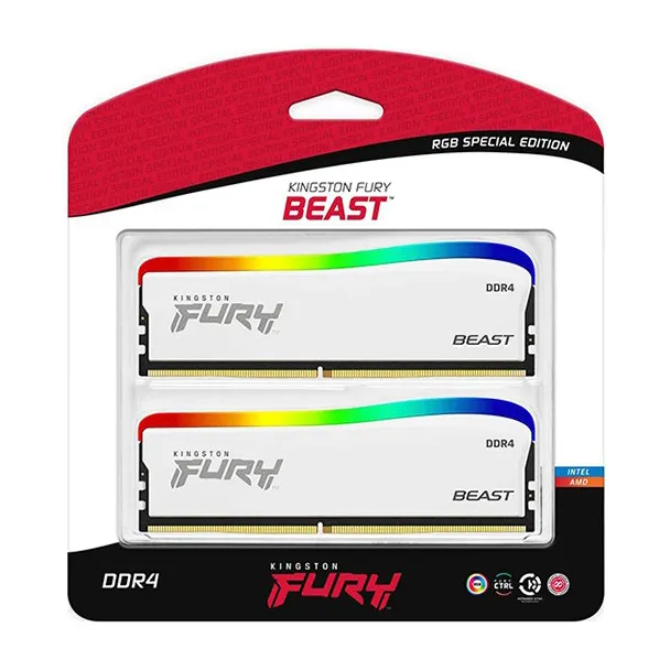 Оперативная память 32 GB kit Kingston Fury Beast RGB KF436C18BWAK2/32