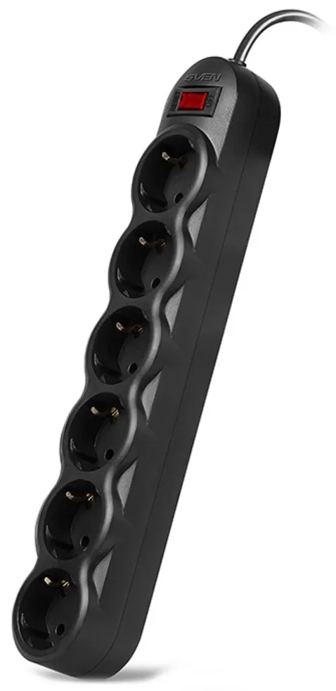 Сетевой фильтр SVEN SF-06L SV-015121 1.8м