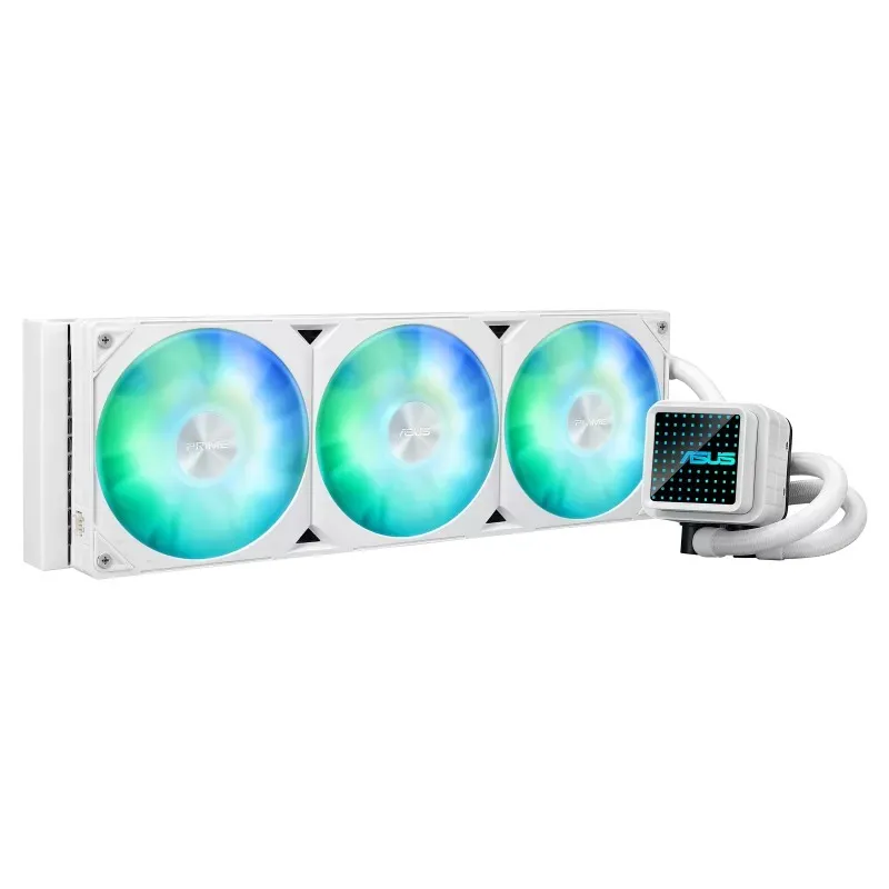 Водяное охлаждение CPU Asus PRIME LC 360 ARGB WHT 360mm Liquid CPU Cooler, 3x120mm PWM Fan, ARGB