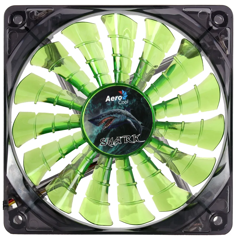 Кулер для кейса AeroCool SHARK fan Evil Green Edition