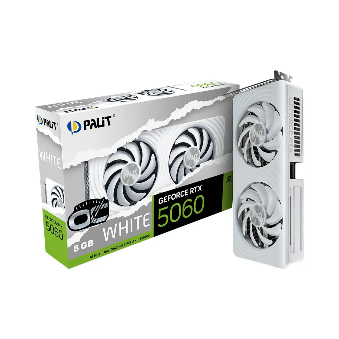 Видеокарта 8GB PALIT RTX5060 WHITE OC NE75060U19P1-GB2063M