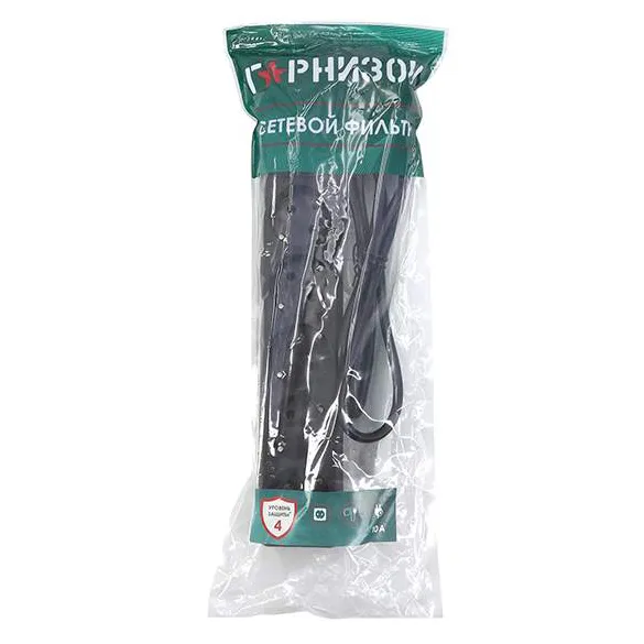 Сетевой фильтр Гарнизон 1.8м ECL-6-B-1.8 6 розеток black