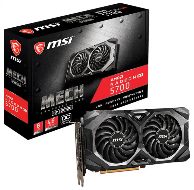 Видеокарта 8 GB MSI AMD RX 5700 MECH GP OC