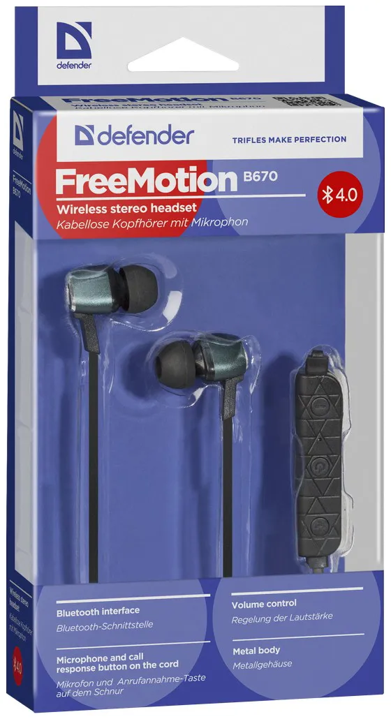 Наушники Defender FreeMotion B670 Черный