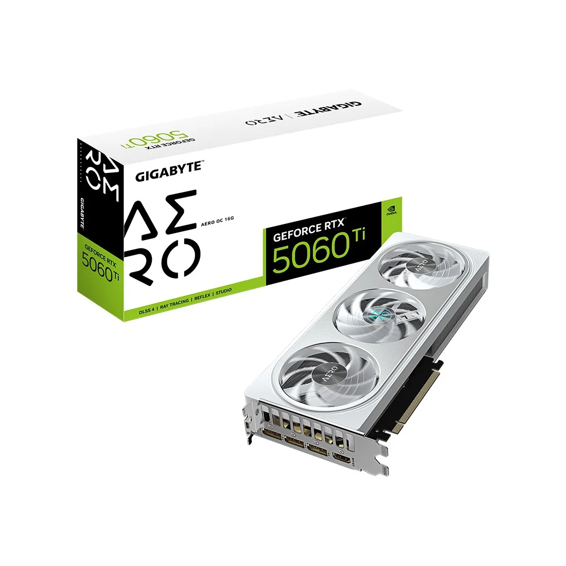 Видеокарта 16Gb Gigabyte RTX5060Ti AERO OC 16G GV-N506TAERO OC-16GD