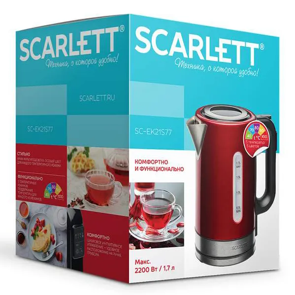 Электрочайник Scarlett SC-EK21S77