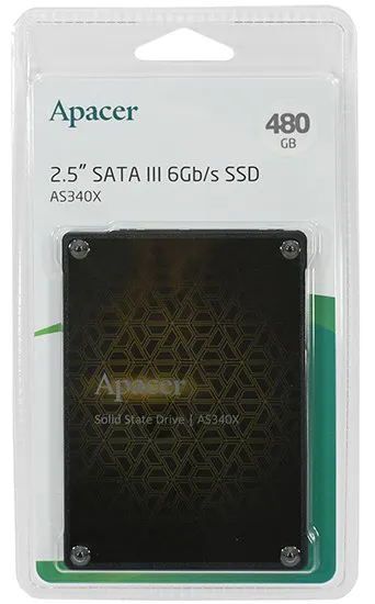 SSD накопитель 480 GB Apacer AS340X AP480GAS340XC-1