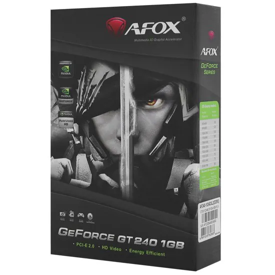 Видеокарта 1 GB Afox GT 240 AF240-1024D3L2