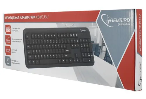 Клавиатура USB Gembird KB-8330U-BL black
