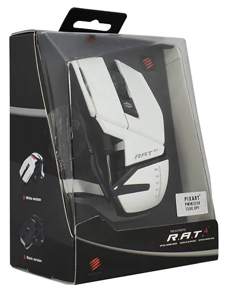 Мышь Mad Catz  R.A.T. 4+ white