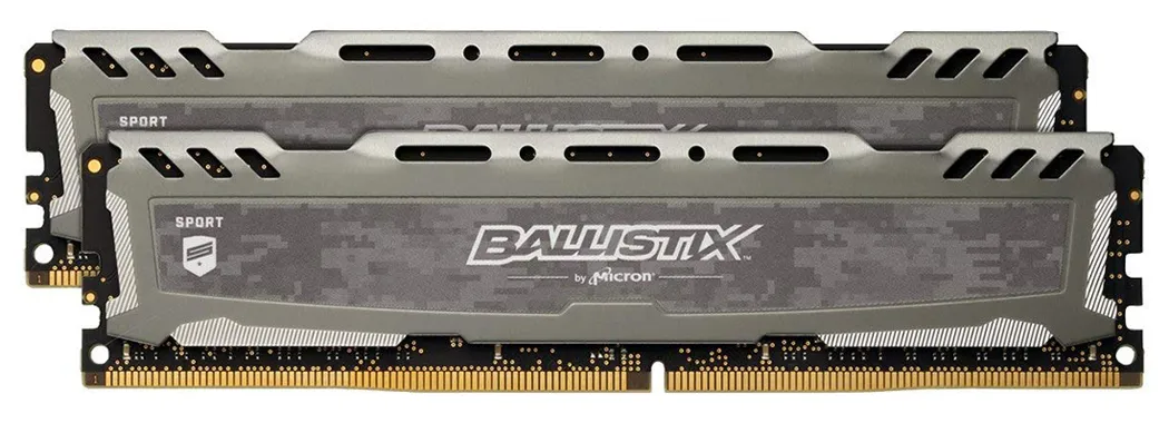 Оперативная память 16GB KIT Crucial Ballistix Sport LT Gray BLS2K8G4D26BFSBK