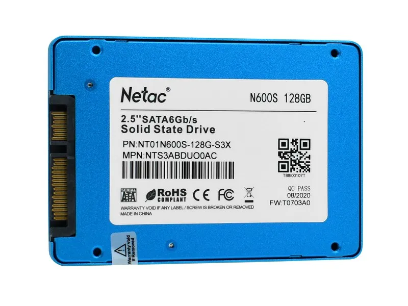 SSD накопитель 128 GB Netac N600S NT01N600S-128G-S3X