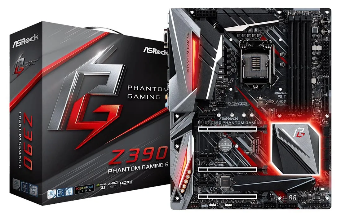 Геймерская Материнская плата ASRock Z390 PHANTOM GAMING 6