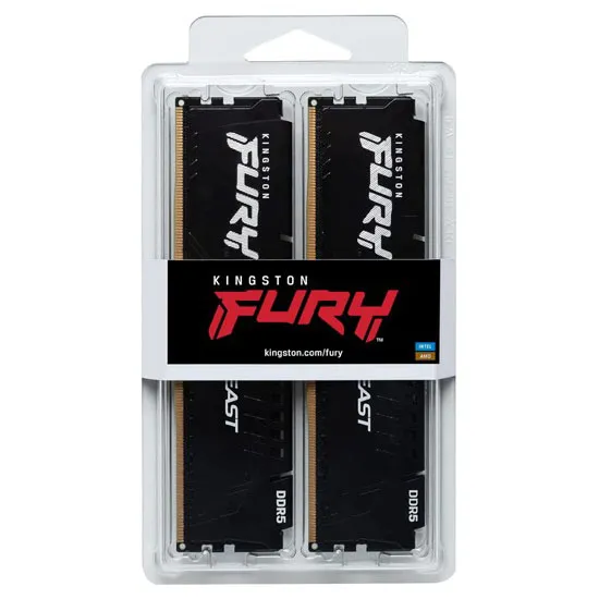 Оперативная память 16 GB kit Kingston Fury Beast KF560C30BBEK2-16