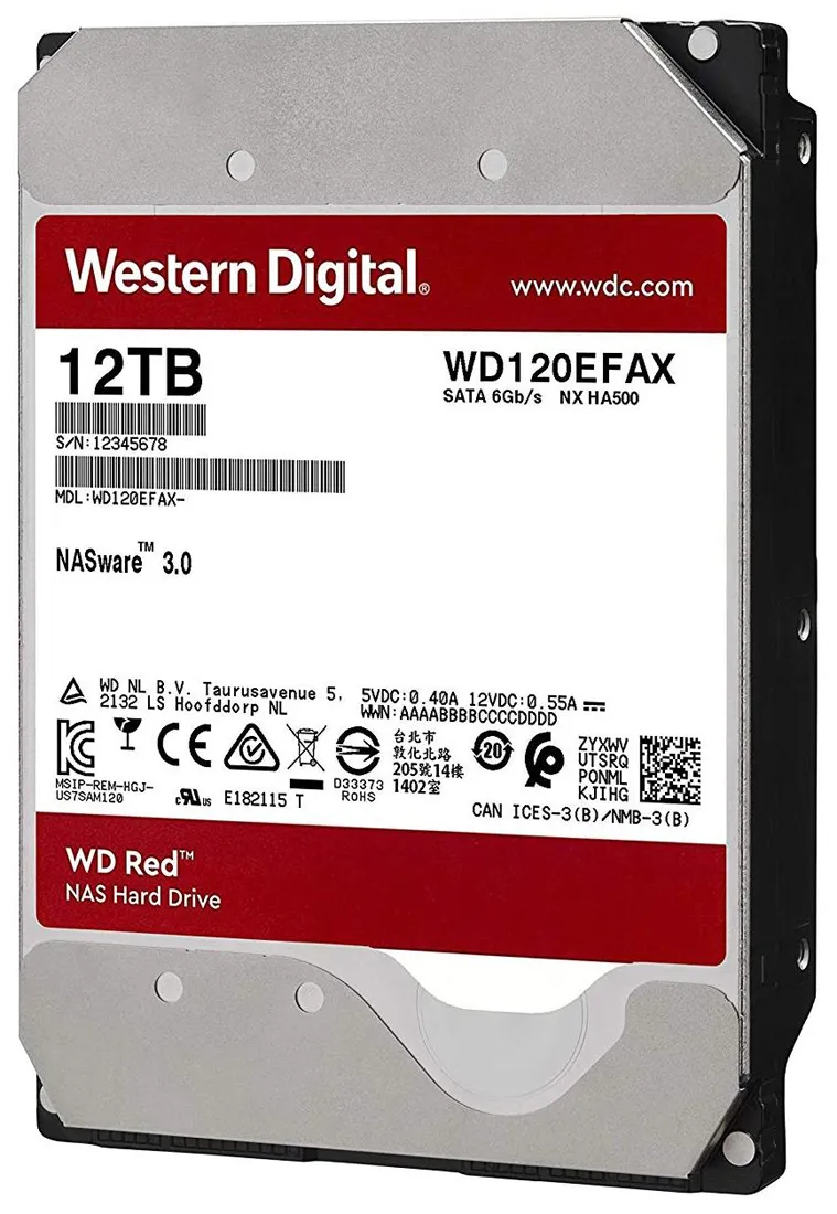 Жесткий диск 12Tb Western Digital RED WD120EFAX