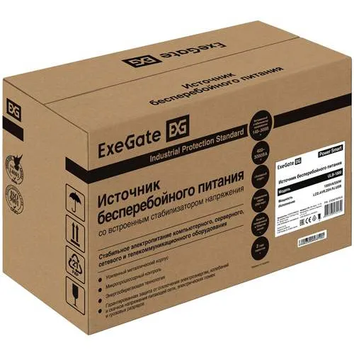 ИБП ExeGate ULB-1000.LCD.AVR.2SH.RJ.USB