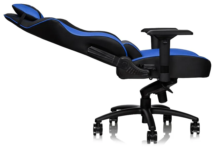 Игровое компьютерное кресло Thermaltake GTF 100 Black & Blue (GC-GTF-BLMFDL-01)