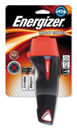 Фонарь компактный Energizer IMPACT 2x AA черно-красный