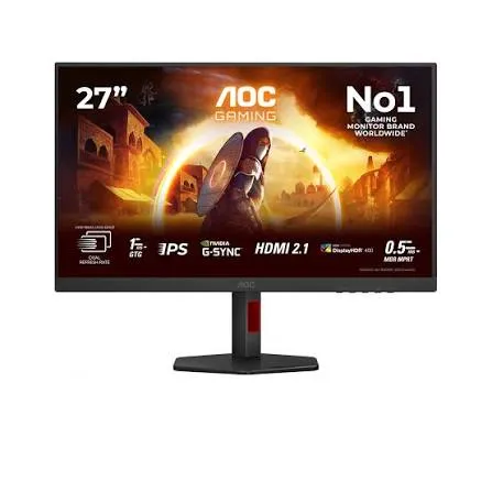Монитор Игровой 27" AOC U27G4R IPS 3840x2160 160/320Hz 0,5/0,3ms 400cd/m2 1000:1 2xHDMI 1xDP 4xUSB-A 1xUSB-B AudioOut Черный