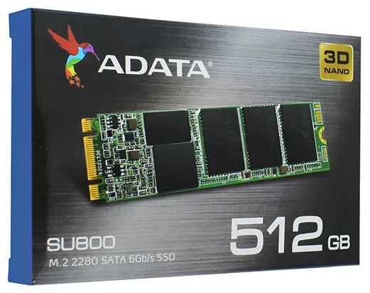 SSD накопитель 512 GB  ADATA SU800  ASU800NS38-512GT-C M.2