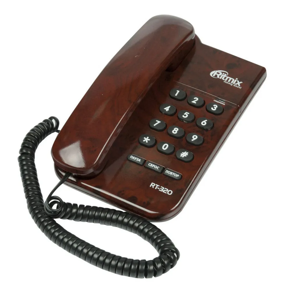 Телефон проводной Ritmix RT-320 Венге