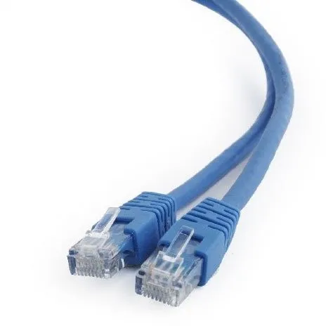 Патч-корд UTP Cablexpert PP6U-1M/B  кат.6 1м литой многожильный (синий)